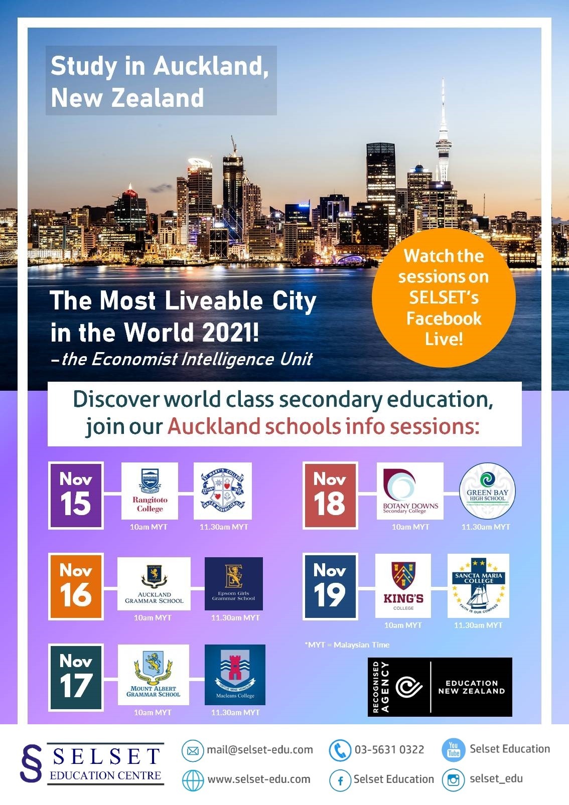 Auckland: World Class City, World Class Schools.