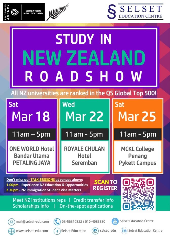 Study in New Zealand Roadshow, March 2023