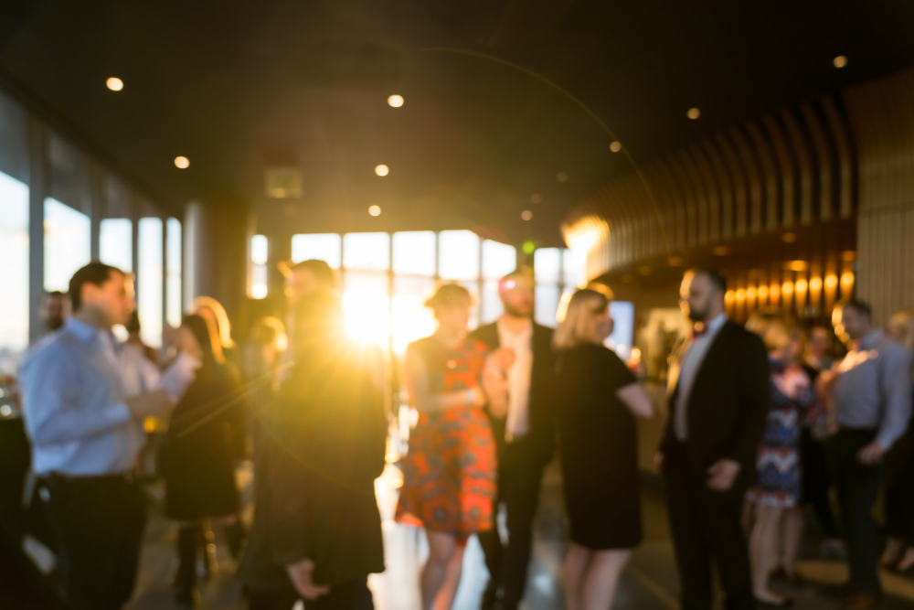 Student in Professional Association gathering for professional networking