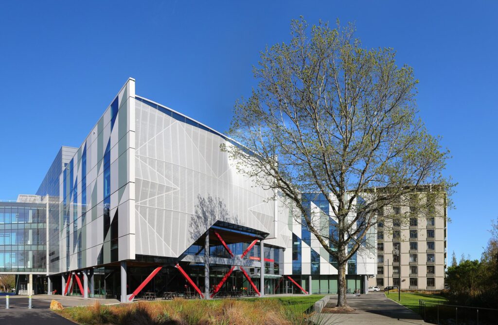 The Ernest Rutherford science and engineering building at the University of Canterbury